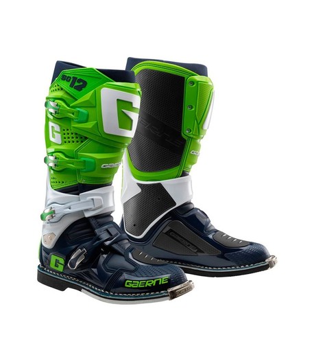 Gaerne SG-12 Limited Edition Boots Fluo Green/White/Navy