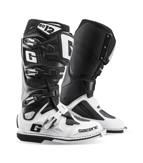 Gaerne SG-12 Limited Edition Motocross Boots Black/White