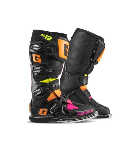 Gaerne SG12 Offroad Limited Edition Boots Black/Orange/Pink G2174-108