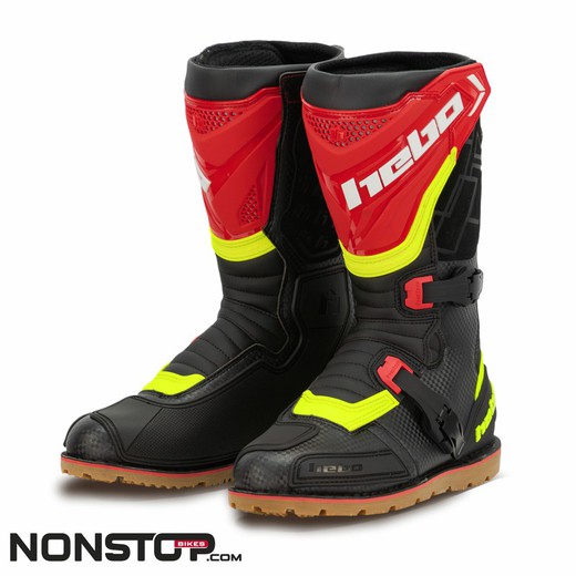 Hebo Technical 3.0 WP Waterproof Trial Boots Black, Red and Yellow 2025