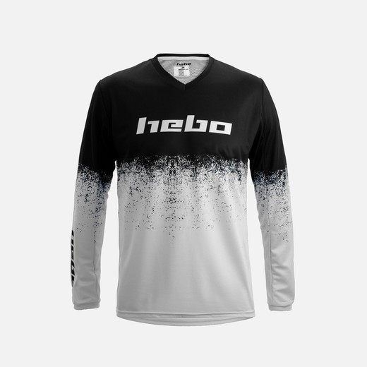 Hebo Pro V Dripped White T-Shirt