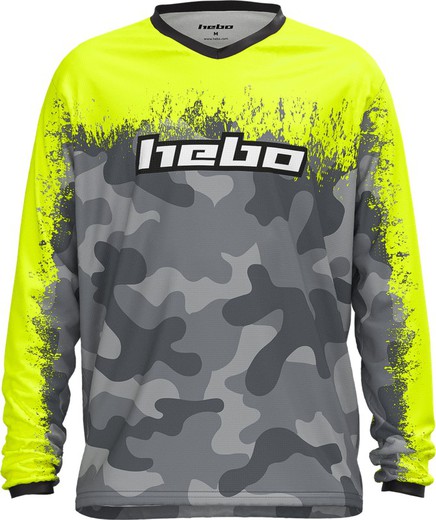 T-shirt da bambino Hebo Phenix Junior Yellow Trial HE2573Y Collezione 2025