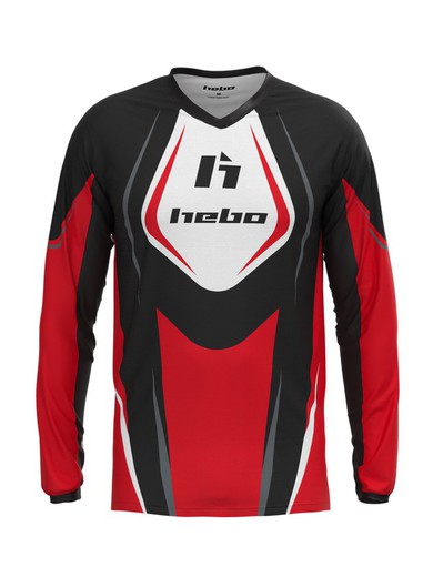 Camiseta Hebo Pro Classic Red Trial Coleção 2025