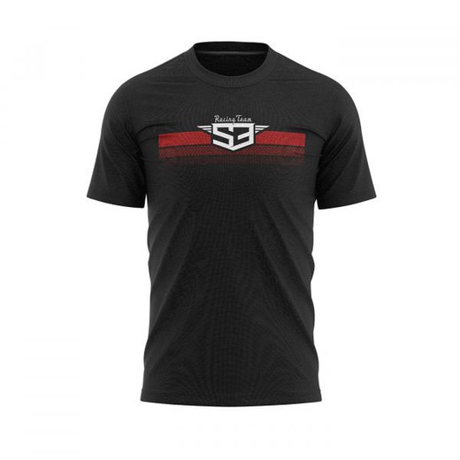 Camiseta S3 Casual Racing Negra