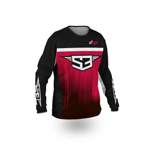 S3 Neon Collection Off Road Perforated Red T-shirt