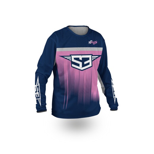S3 Neon Collection Off Road Perforiertes rosa T-Shirt