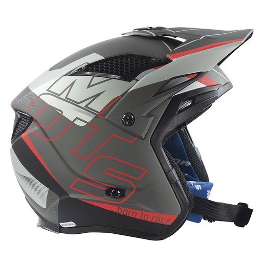 Mots Jump Up03 Trial Helm Schwarz/Rot