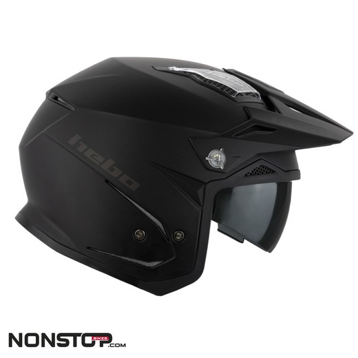 Hebo Trials Helmet Zone 5 Monocolor Matte Black 2025