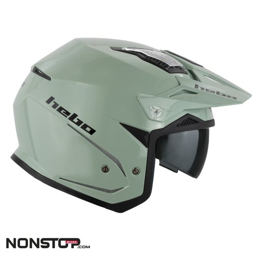 Hebo Trials Helmet Zone 5 Monocolor Green 2025