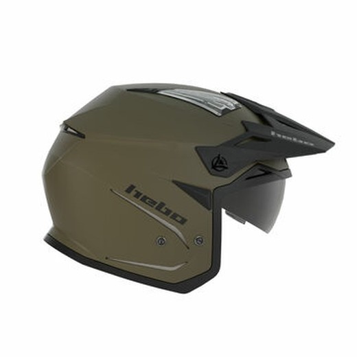 Hebo Zone 5 Duo Trial Helmet Khaki Green 2025