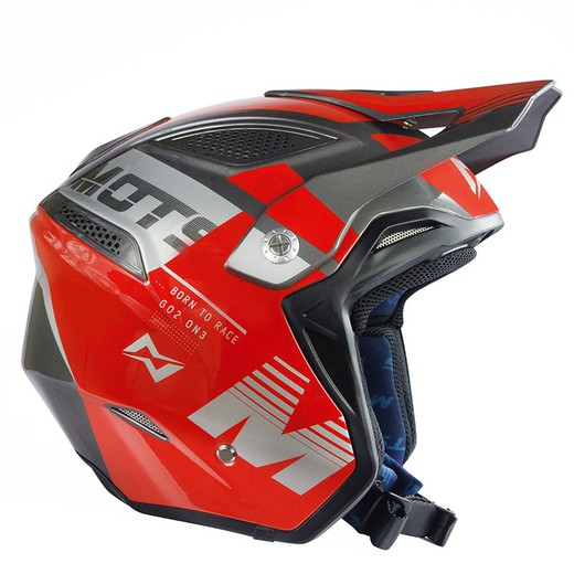 Mots GO2 Red 23 Trial Helmet