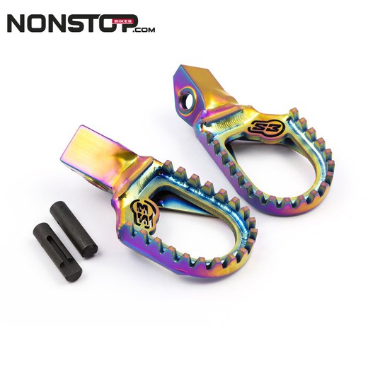 Estriberas GasGas Titanio Trial S3 Parts Footpeg Rainbow GG TXT