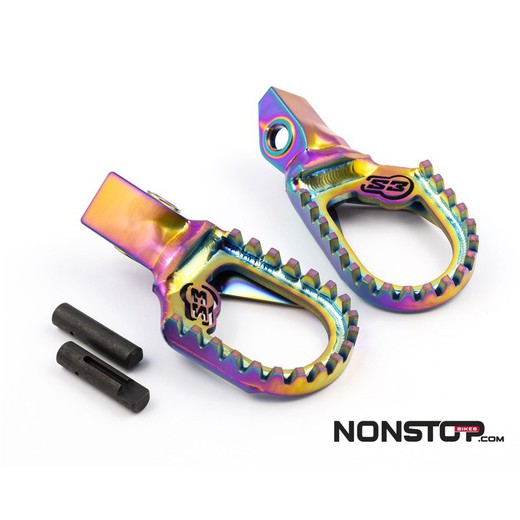 Estriberas Titanio GasGas Curve Trial S3 Parts Footpeg Rainbow GG TXT