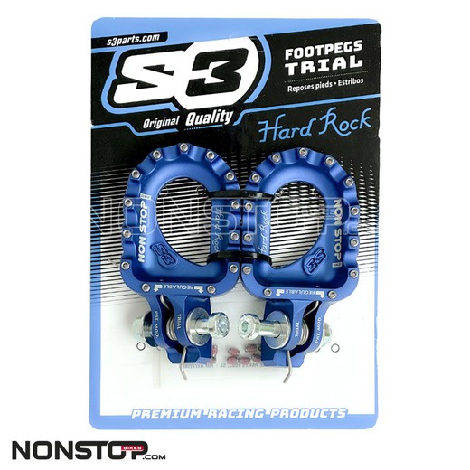 Hard Rock by Non Stop Bikes Blue Footpegs