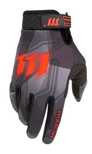 Handschuhe Schwarz/Rot Kollektion 111