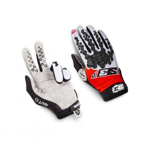 Gloves S3 Hard Enduro Nuts red