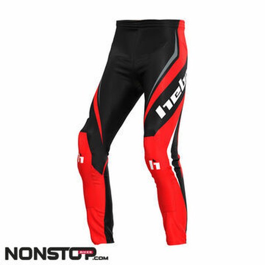 Pantalón Infantil Hebo Trial Pro Classic Roja HE3201R Colección 2025