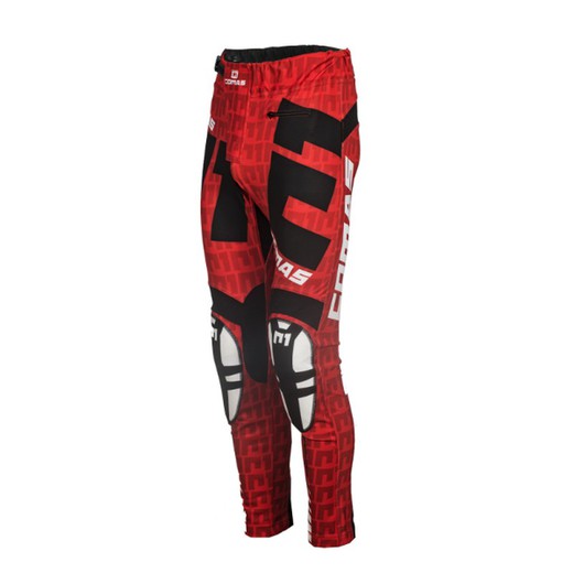 Pantaloni Moto Lunghi da Bambino COMAS Rosso