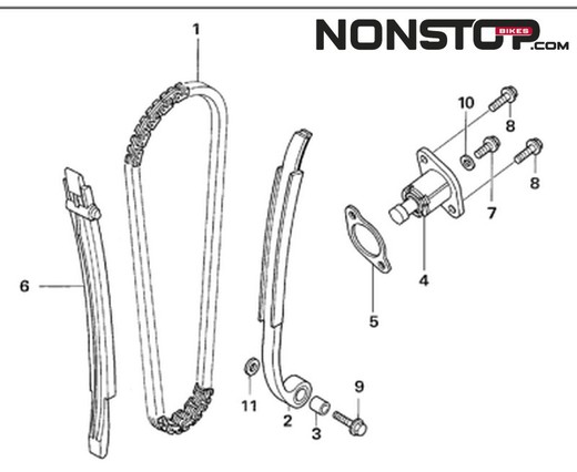 Montesa Cota 4rt Timing Chain Tensioner Skid Trial — Non Stop Bikes