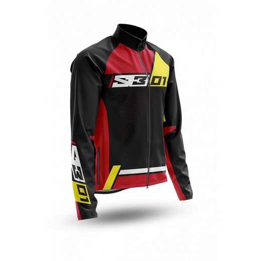 S3 Thermo Trial Jacket Kollektion 01 Schwarz/Rot