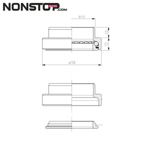 Cannotto adattatore 1-1/8 /1.5