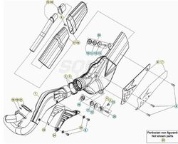 Auspuffschalldämpfer-Schutzisolator Beta Evo 2T Trial seit 2009 007370610000
