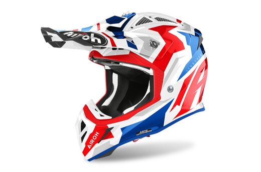 Airoh Aviator Ace Swoop Rosso/Blu Lucido