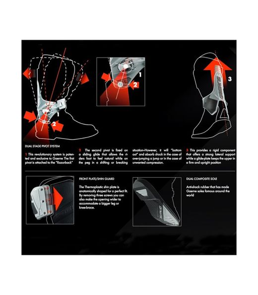 Gaerne SG-12 Limited Edition Motocross Boots Black/White