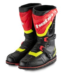 Stivali Hebo Trial Technical 3.0 WP Waterproof Nero, Rosso e Giallo 2026
