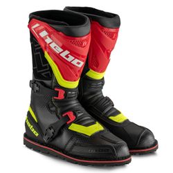 Stivali Hebo Trial Technical 3.0 WP Waterproof Nero, Rosso e Giallo 2026
