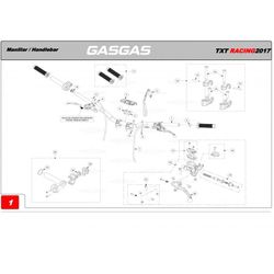 Cavo Gas per Trial GasGas con Keihin