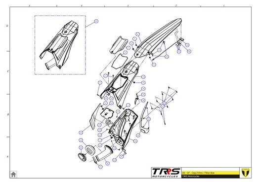 Caja Filtro Aire Trrs Parte Inferior desde 2020 02025TR100