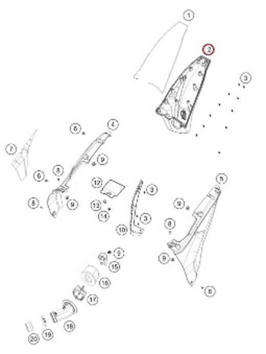 GasGas unterer Luftfilterkasten TXT Racing / TXT GP ab 2023 A53506001000