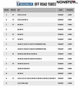 Chambre à air Trial/Enduro renforcée Michelin 21"