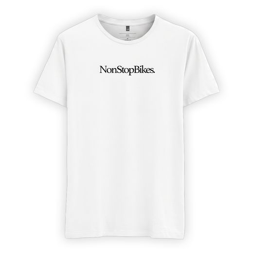 NonStopBikes Casual White Short Sleeve T-Shirt