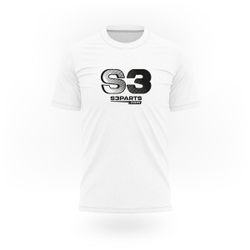 T-shirt Casual S3Parts Racing Blanc TS-W26