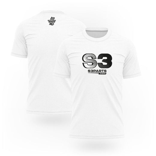 T-shirt Casual S3Parts Racing Blanc TS-W26