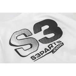 T-shirt Casual S3Parts Racing Blanc TS-W26