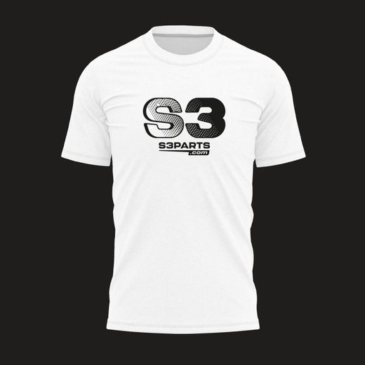 T-shirt Casual S3Parts Racing Blanc TS-W26
