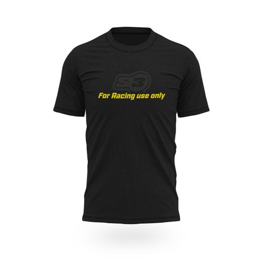 S3Parts Casual Racing Black T-Shirt TS-FOR
