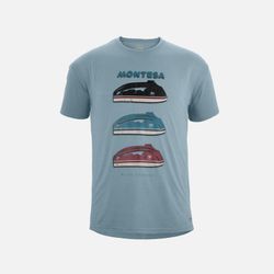 T-shirt réservoir de carburant bleu clair
