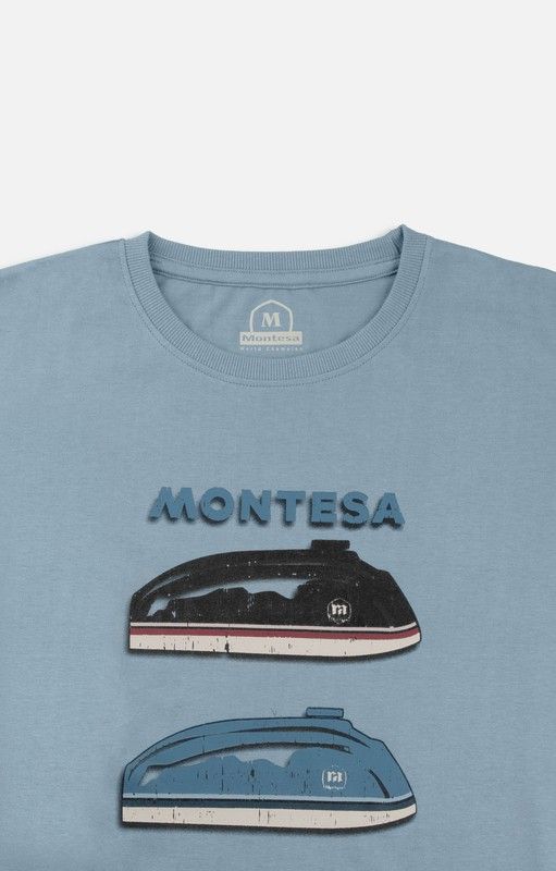 T-shirt réservoir de carburant bleu clair