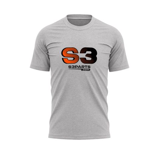 Grey S3 Parts Racing Team T-Shirt Grey TS-MAR