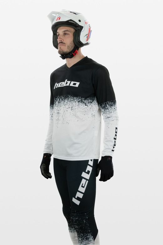 Maglietta Hebo Pro V Dripped Bianca