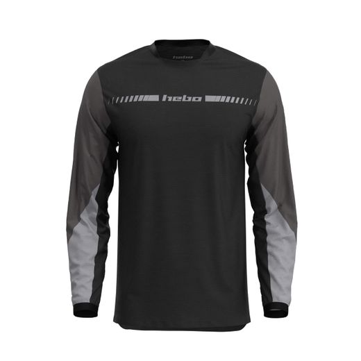 Camiseta Hebo Trial Tech Negro 2026 HE2251N