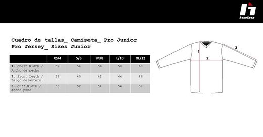 T-shirt Trial da bambino Hebo Pro Classic Blu Collezione 2025