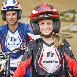 Hebo Pro Classic Trial-T-Shirt für Kinder, Rot HE2201R, Kollektion 2025