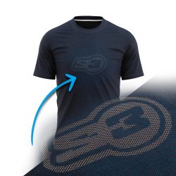 T-shirt Manga Curta Azul Marinho S3 Parts TS-BLUR