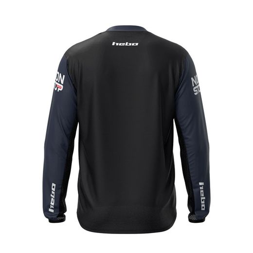 T-shirt Hebo Non Stop Bikes nera Tech Trial