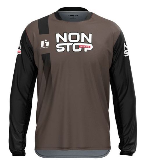 Non Stop Bikes Braunes Tech Trial Hebo Trikot